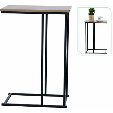 JΚ Home Décor - Τραπέζι Βοηθητικό Μαύρο 40x46cm