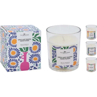 JK Home Décor - Κερί Αρωματικό σε Γυαλί 8.5x10cm 3Σχδ