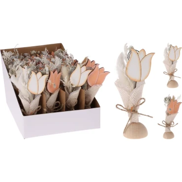JK Home Décor - Βάση Ονόματος Τουλίπα 7x13cm 2Σχδ
