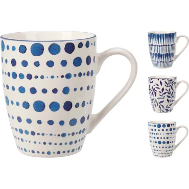 JΚ Home Décor - Κούπα Πορσελάνη 350ml 10cm 4Σχδ