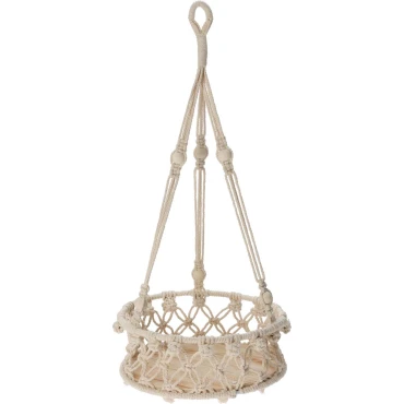 JΚ Home Décor - Καλάθι Κρεμαστό Μακραμέ 60cm