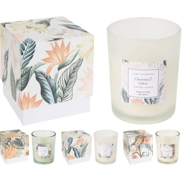 JK Home Décor - Κερί Αρωματικό Σε Γυαλί  10cm 3Σxδ