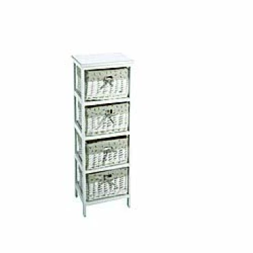 JΚ Home Décor - Ραφιέρα Ξύλινη 4-Επιπέδων 32x26x80cm