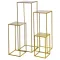 JΚ Home Décor - Βάση Μεταλλική Χρυσή 29x29x75cm S/4
