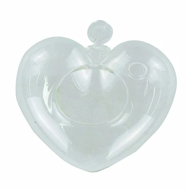 JK Home Décor - Κρεμαστή Καρδιά με Άνοιγμα από Γυαλί 15cm
