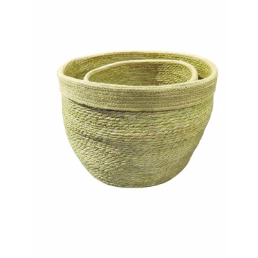 JK Home Décor - Καλάθι Seagrass Φυσικό 40-52x30-35cm S/2