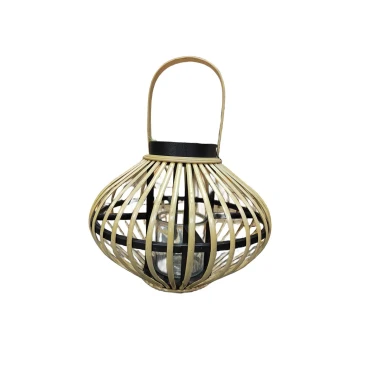 JK Home Décor - Willow Lantern with Candleholder 32x27cm