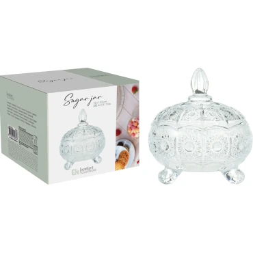 JΚ Home Decor - Ζαχαριέρα Γυάλινη 12x13cm