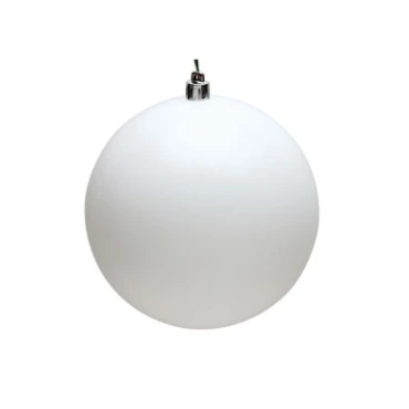 JK Home Décor - Μπάλα Πλαστική Λευκή 15cm