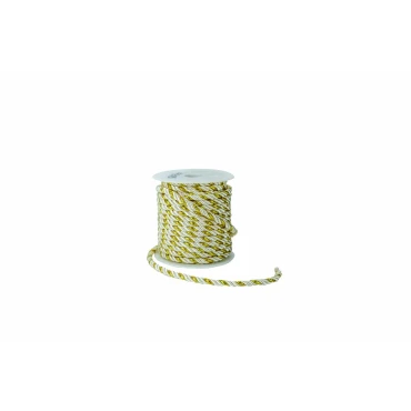 JK Home Décor - Κορδόνι Rayon 2-Color 5mmx15m Ιβουάρ-Χρυσό