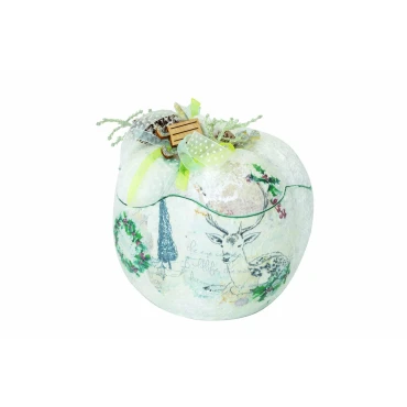 JK Home Décor - Κολοκύθα Ανοιγόμενη Forest Κεραμική 15cm