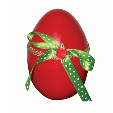 JK Home Décor - Αυγό Ανοιγόμενο Κόκκινο 13cm