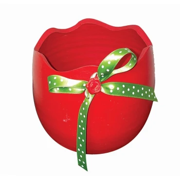 JK Home Décor - Αυγό Ανοιχτό Κόκκινο 10x10cm