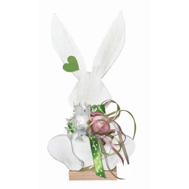 JK Home Décor - Κουνέλι Λευκό 13x24cm
