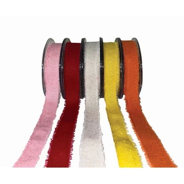JK Home Décor - Κορδέλα Λονέτα Ξέφτι Λευκό 2.5cmX9.10m