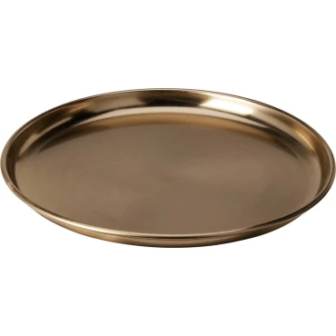 JK Home Décor - Δίσκος από Αλουμίνιο Χρυσό 28x2.5cm
