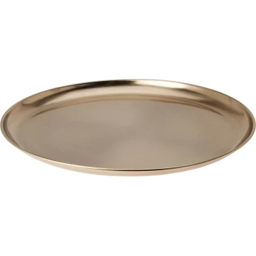 JK Home Décor - Δίσκος από Αλουμίνιο Χρυσό 39x2.5cm