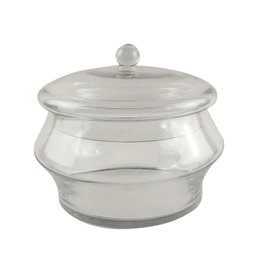 JK Home Décor - Γυάλα με Καπάκι 21.5x18cm