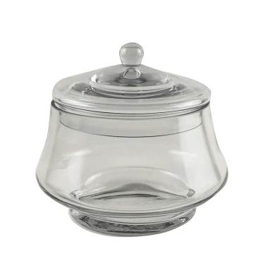 JK Home Décor - Γυάλα με Καπάκι 21.5x19cm