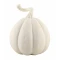 JK Home Décor - Κολοκύθα Κεραμική Λευκό Matte 15x17cm