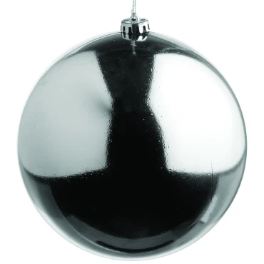 JK Home Décor - Μπάλα Πλαστική Ασημί 30cm