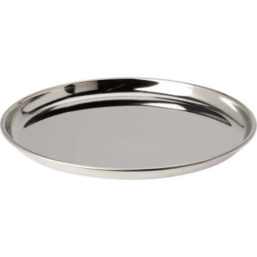 JK Home Décor - Δίσκος από Αλουμίνιο Ασημί 28x2.5cm