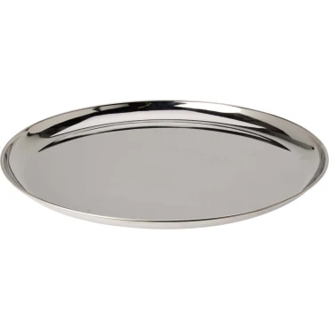 JK Home Décor - Δίσκος από Αλουμίνιο Ασημί 39x2.5cm