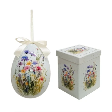 JK Home Décor - Αυγό Κουνελάκια με Κουτί 15cm
