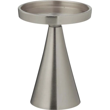 JK Home Décor - Κηροπήγιο από Αλουμίνιο Ασημί 10x13cm