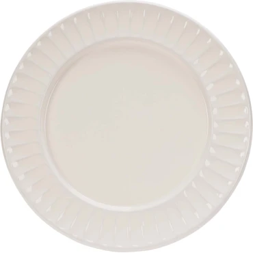 JK Home Décor - Πιατέλα από Μέταλλο Λευκό 44cm