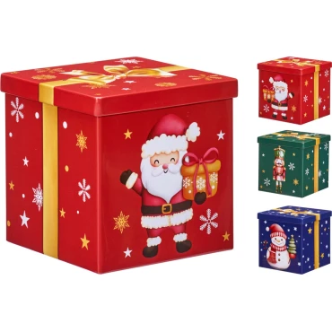 JK Home Décor - Κουτί Χάρτινο Δώρο 9.5x9.5x5.5cm 3Σχδ