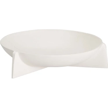 JK Home Décor - Πιατέλα από Αλουμίνιο Λευκό 29x7cm