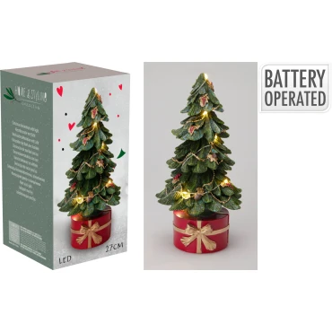 JK Home Décor - Δέντρο LED Πολυρεζίν 13x27cm