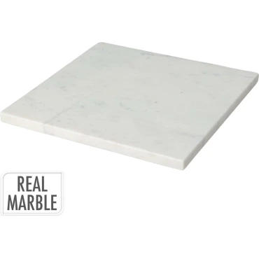 JK Home Décor - Βάση από Μάρμαρο Λευκό 25x25cm
