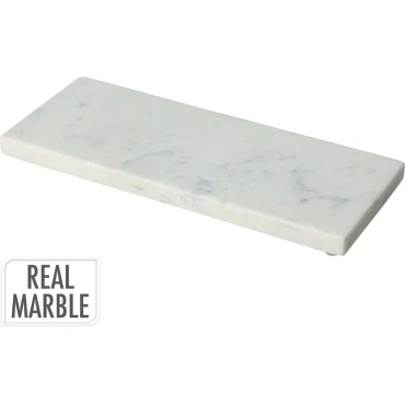 JK Home Décor - Δίσκος Μάρμαρο Λευκό 25x10x1.5cm