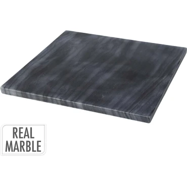 JK Home Décor - Δίσκος Μάρμαρο Μαύρο 30x30x1.5cm