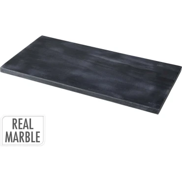 JK Home Décor - Δίσκος Μάρμαρο Μαύρο 40x20x1.5cm
