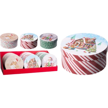 JK Home Décor - Κουτί Χάρτινο 14.5x7cm 3Σχδ