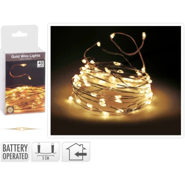 GOLDWIRE 40LED WW BO ΕΣΩΤΕΡΙΚΟΥ ΧΩΡΟΥ 3xAA
