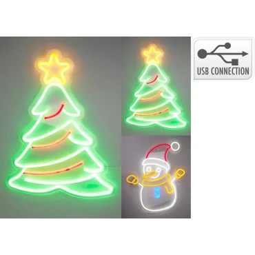 JK Home Décor - Φιγούρες ΝΕΟΝ LED 45x50cm 2Σχδ