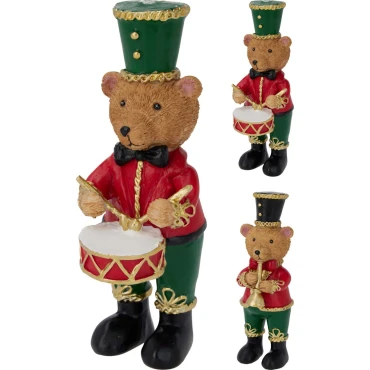 JK Home Décor - Αρκούδος από Πολυρεζίν 17.5cm 2Σχδ