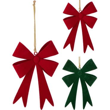 JK Home Décor - Στολίδι Φιόγκος 12x9cm 2Σχδ