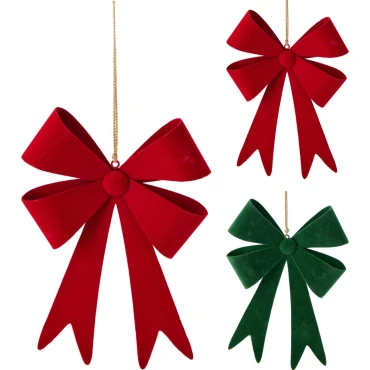 JK Home Décor - Στολίδι Φιόγκος 23x15cm 2Σχδ