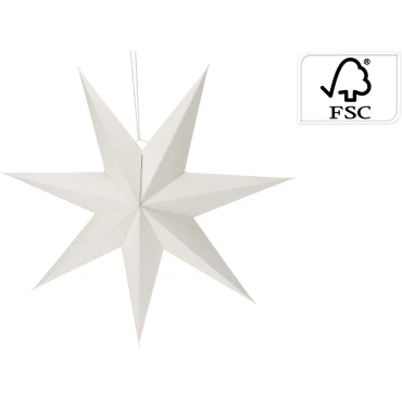 JK Home Décor - Αστέρι Λευκό από Χαρτι 75cm