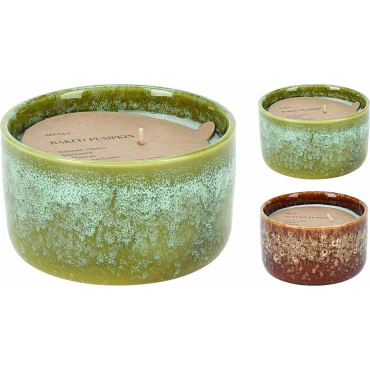 JΚ Home Décor - Autumn Κερί Σε Κεραμικό 12x7cm 2Σχδ