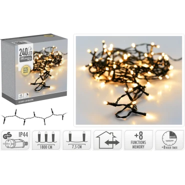 JK Home Décor - Λαμπάκια 240Led Extra WW