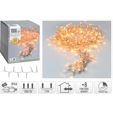 JK Home Décor - Λαμπάκια 1000Led Extra WW 20M