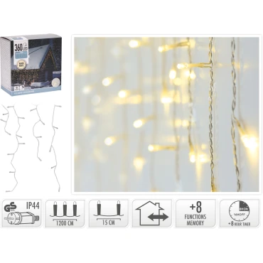 JK Home Décor - Λαμπάκια Σταλακτίτες 360Led WW