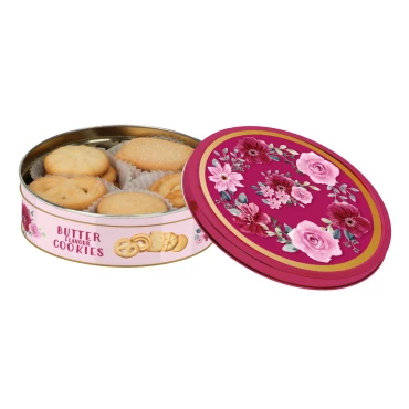 BLOOMS OF ROSES COOKIES IN TIN