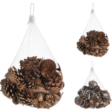 JK Home Décor - Κουκουνάρια & Ξύλα Διακόσμησης 300gr 2Σχδ